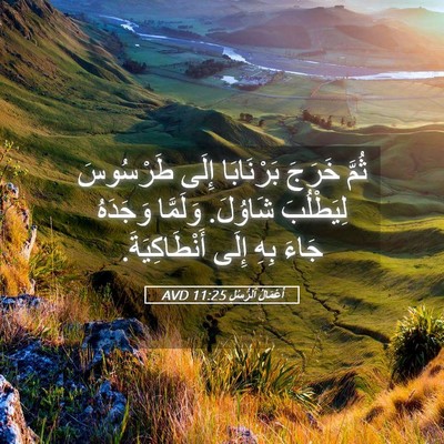 Picture 05 - أَعْمَالُ ٱلرُّسُلِ 11:25 AVD - ثُمَّ خَرَجَ بَرْنَابَا - Bible Verse Picture