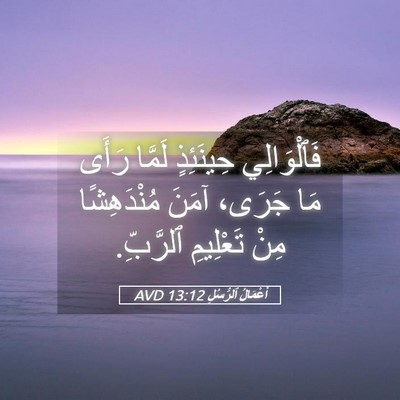 Picture 05 - أَعْمَالُ ٱلرُّسُلِ 13:12 AVD - فَٱلْوَالِي حِينَئِذٍ - Bible Verse Picture