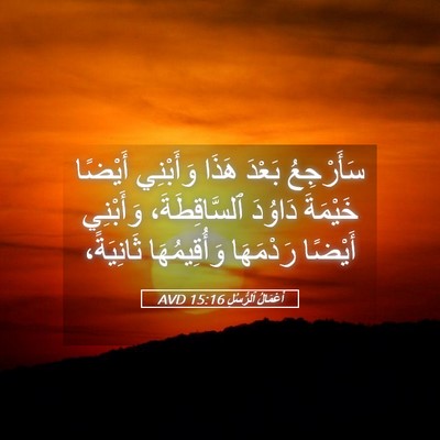 Picture 05 - أَعْمَالُ ٱلرُّسُلِ 15:16 AVD - سَأَرْجِعُ بَعْدَ هَذَا - Bible Verse Picture