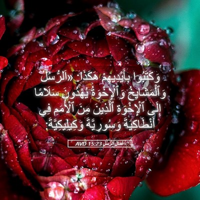 Picture 05 - أَعْمَالُ ٱلرُّسُلِ 15:23 AVD - وَكَتَبُوا بِأَيْدِيهِمْ - Bible Verse Picture
