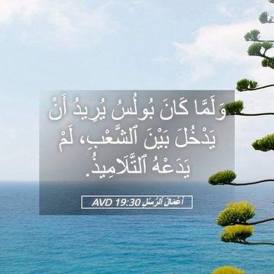 Picture 05 - أَعْمَالُ ٱلرُّسُلِ 19:30 AVD - وَلَمَّا كَانَ بُولُسُ - Bible Verse Picture