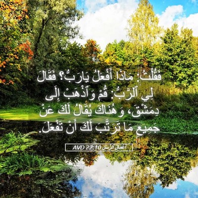 Picture 05 - أَعْمَالُ ٱلرُّسُلِ 22:10 AVD - فَقُلْتُ: مَاذَا أَفْعَلُ - Bible Verse Picture