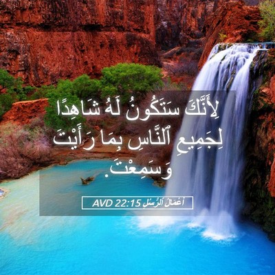 Picture 05 - أَعْمَالُ ٱلرُّسُلِ 22:15 AVD - لِأَنَّكَ سَتَكُونُ لَهُ - Bible Verse Picture