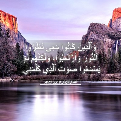 Picture 05 - أَعْمَالُ ٱلرُّسُلِ 22:9 AVD - وَٱلَّذِينَ كَانُوا مَعِي - Bible Verse Picture