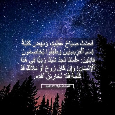 Picture 05 - أَعْمَالُ ٱلرُّسُلِ 23:9 AVD - فَحَدَثَ صِيَاحٌ عَظِيمٌ، - Bible Verse Picture