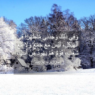 Picture 05 - أَعْمَالُ ٱلرُّسُلِ 24:18 AVD - وَفِي ذَلِكَ وَجَدَنِي - Bible Verse Picture