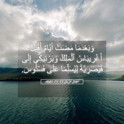 Picture 05 - أَعْمَالُ ٱلرُّسُلِ 25:13 AVD - وَبَعْدَمَا مَضَتْ - Bible Verse Picture