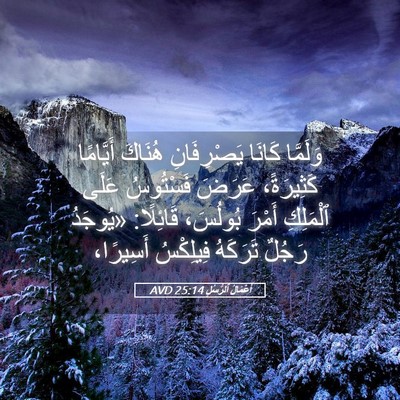 Picture 05 - أَعْمَالُ ٱلرُّسُلِ 25:14 AVD - وَلَمَّا كَانَا - Bible Verse Picture