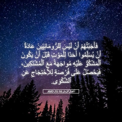 Picture 05 - أَعْمَالُ ٱلرُّسُلِ 25:16 AVD - فَأَجَبْتُهُمْ أَنْ - Bible Verse Picture