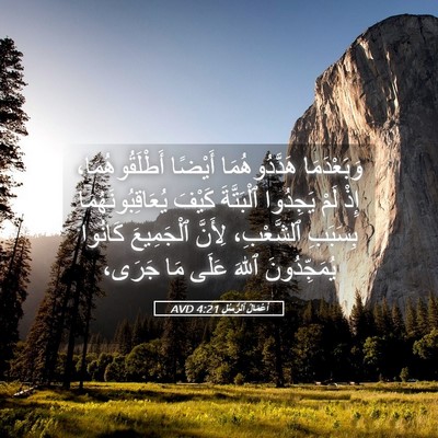 Picture 05 - أَعْمَالُ ٱلرُّسُلِ 4:21 AVD - وَبَعْدَمَا هَدَّدُوهُمَا - Bible Verse Picture