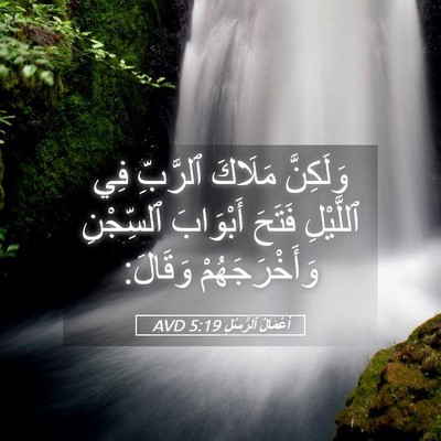 Picture 05 - أَعْمَالُ ٱلرُّسُلِ 5:19 AVD - وَلَكِنَّ مَلَاكَ - Bible Verse Picture