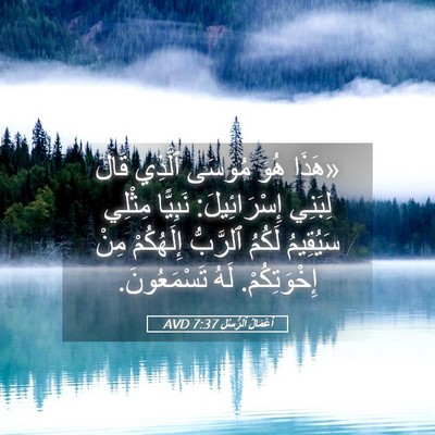 Picture 05 - أَعْمَالُ ٱلرُّسُلِ 7:37 AVD - «هَذَا هُوَ مُوسَى ٱلَّذِي - Bible Verse Picture