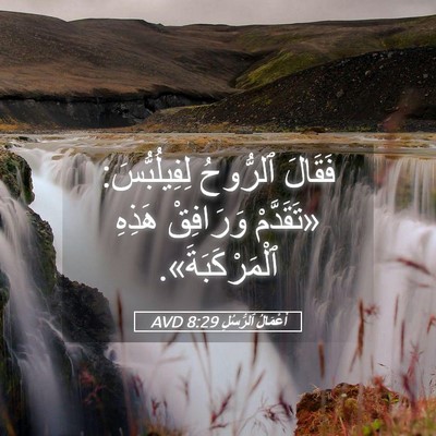 Picture 05 - أَعْمَالُ ٱلرُّسُلِ 8:29 AVD - فَقَالَ ٱلرُّوحُ - Bible Verse Picture