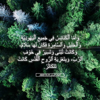 Picture 05 - أَعْمَالُ ٱلرُّسُلِ 9:31 AVD - وَأَمَّا ٱلْكَنَائِسُ فِي - Bible Verse Picture