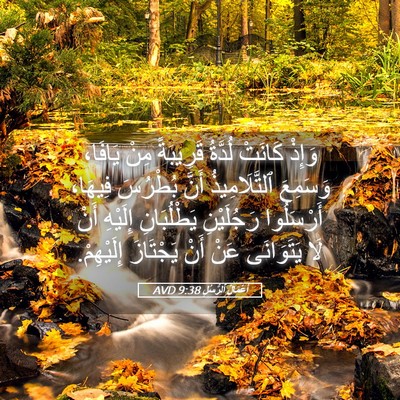 Picture 05 - أَعْمَالُ ٱلرُّسُلِ 9:38 AVD - وَإِذْ كَانَتْ لُدَّةُ - Bible Verse Picture