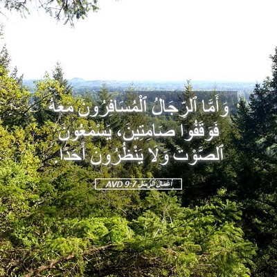 Picture 05 - أَعْمَالُ ٱلرُّسُلِ 9:7 AVD - وَأَمَّا ٱلرِّجَالُ - Bible Verse Picture