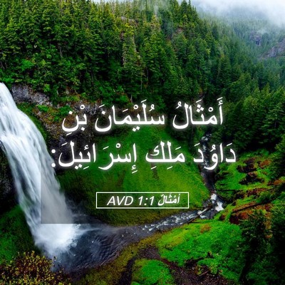 Picture 05 - أَمْثَالٌ 1:1 AVD - أَمْثَالُ سُلَيْمَانَ - Bible Verse Picture