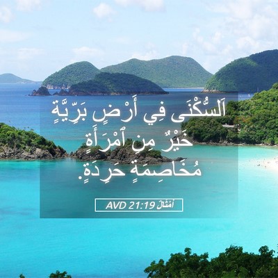 Picture 05 - أَمْثَالٌ 21:19 AVD - اَلسُّكْنَى فِي أَرْضٍ - Bible Verse Picture