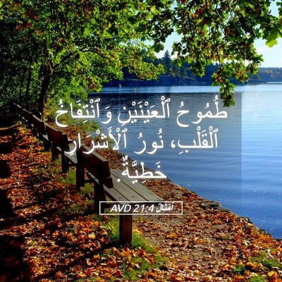 Picture 05 - أَمْثَالٌ 21:4 AVD - طُمُوحُ ٱلْعَيْنَيْنِ - Bible Verse Picture