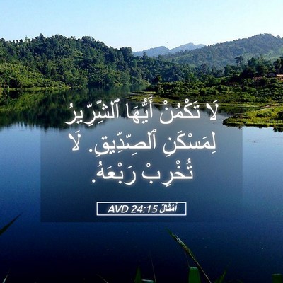 Picture 05 - أَمْثَالٌ 24:15 AVD - لَا تَكْمُنْ أَيُّهَا - Bible Verse Picture