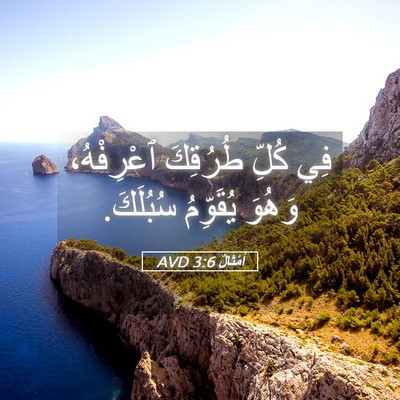Picture 05 - أَمْثَالٌ 3:6 AVD - فِي كُلِّ طُرُقِكَ - Bible Verse Picture