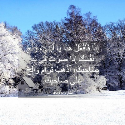 Picture 05 - أَمْثَالٌ 6:3 AVD - إِذًا فَٱفْعَلْ هَذَا يَا - Bible Verse Picture