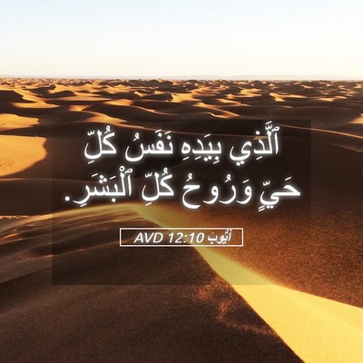 Picture 05 - أَيُّوبَ 12:10 AVD - ٱلَّذِي بِيَدِهِ نَفَسُ - Bible Verse Picture