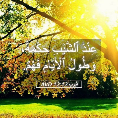 Picture 05 - أَيُّوبَ 12:12 AVD - عِنْدَ ٱلشَّيْبِ - Bible Verse Picture