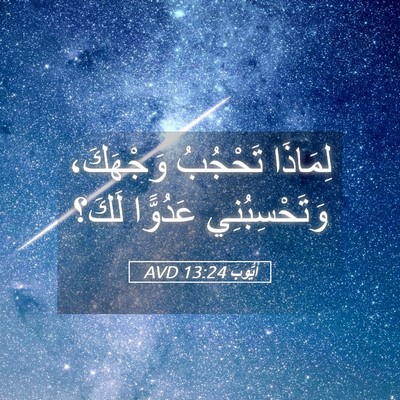 Picture 05 - أَيُّوبَ 13:24 AVD - لِمَاذَا تَحْجُبُ - Bible Verse Picture