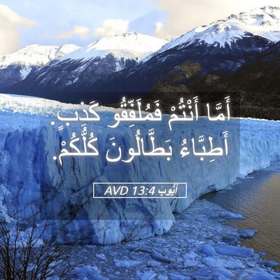 Picture 05 - أَيُّوبَ 13:4 AVD - أَمَّا أَنْتُمْ - Bible Verse Picture