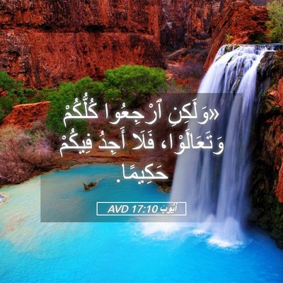 Picture 05 - أَيُّوبَ 17:10 AVD - «وَلَكِنِ ٱرْجِعُوا - Bible Verse Picture