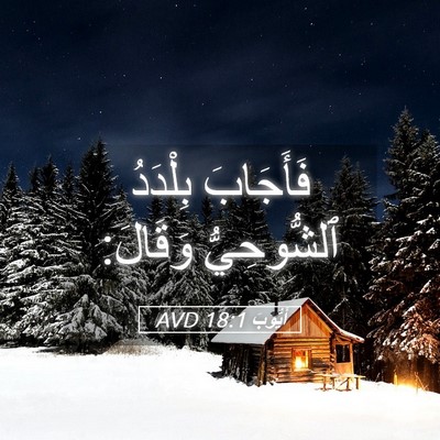 Picture 05 - أَيُّوبَ 18:1 AVD - فَأَجَابَ بِلْدَدُ - Bible Verse Picture
