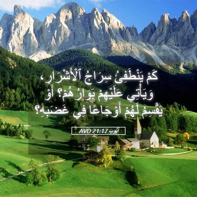 Picture 05 - أَيُّوبَ 21:17 AVD - كَمْ يَنْطَفِئُ سِرَاجُ - Bible Verse Picture