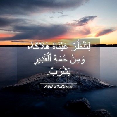 Picture 05 - أَيُّوبَ 21:20 AVD - لِتَنْظُرْ عَيْنَاهُ - Bible Verse Picture