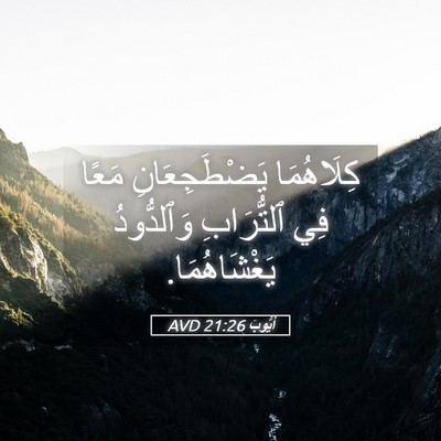 Picture 05 - أَيُّوبَ 21:26 AVD - كِلَاهُمَا يَضْطَجِعَانِ - Bible Verse Picture
