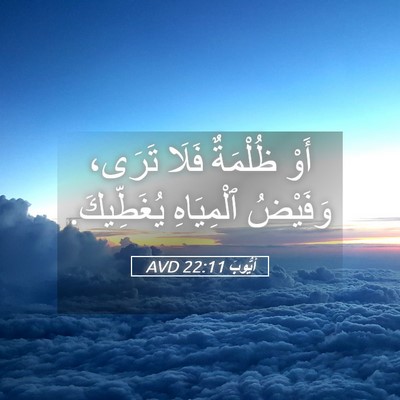 Picture 05 - أَيُّوبَ 22:11 AVD - أَوْ ظُلْمَةٌ فَلَا تَرَى، - Bible Verse Picture