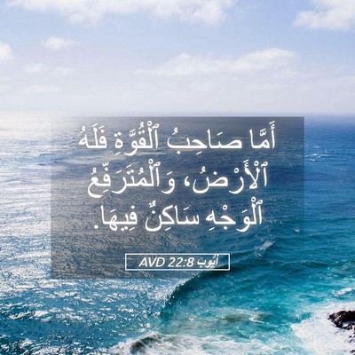 Picture 05 - أَيُّوبَ 22:8 AVD - أَمَّا صَاحِبُ ٱلْقُوَّةِ - Bible Verse Picture