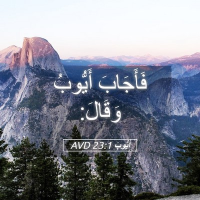 Picture 05 - أَيُّوبَ 23:1 AVD - فَأَجَابَ أَيُّوبُ - Bible Verse Picture