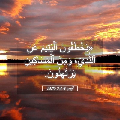 Picture 05 - أَيُّوبَ 24:9 AVD - «يَخْطَفُونَ ٱلْيَتِيمَ - Bible Verse Picture