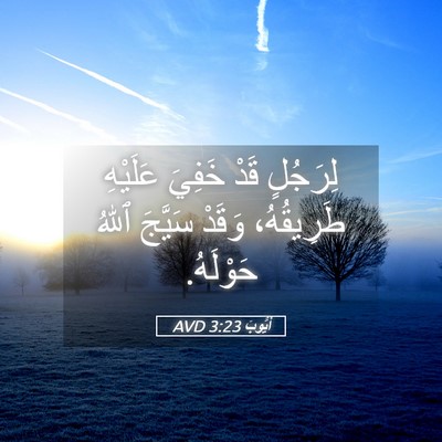 Picture 05 - أَيُّوبَ 3:23 AVD - لِرَجُلٍ قَدْ خَفِيَ - Bible Verse Picture