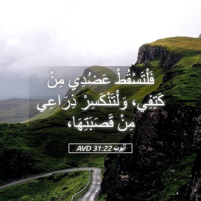 Picture 05 - أَيُّوبَ 31:22 AVD - فَلْتَسْقُطْ عَضُدِي مِنْ - Bible Verse Picture