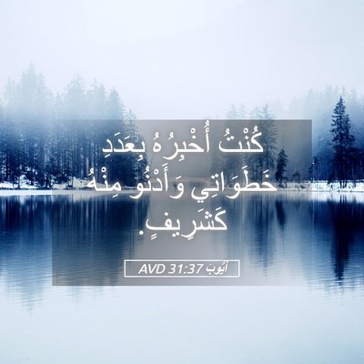 Picture 05 - أَيُّوبَ 31:37 AVD - كُنْتُ أُخْبِرُهُ - Bible Verse Picture