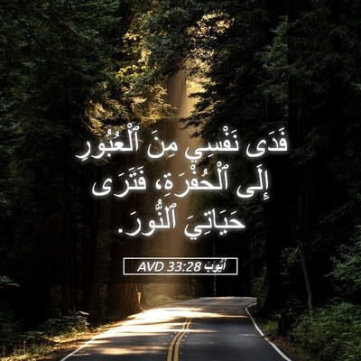 Picture 05 - أَيُّوبَ 33:28 AVD - فَدَى نَفْسِي مِنَ - Bible Verse Picture