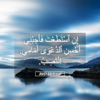 Picture 05 - أَيُّوبَ 33:5 AVD - إِنِ ٱسْتَطَعْتَ - Bible Verse Picture