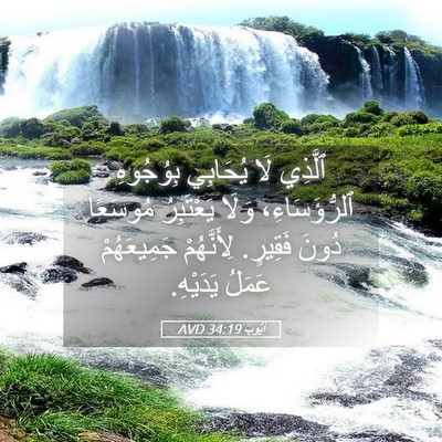 Picture 05 - أَيُّوبَ 34:19 AVD - ٱلَّذِي لَا يُحَابِي - Bible Verse Picture
