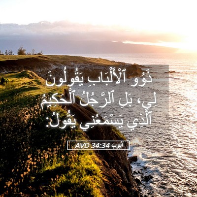 Picture 05 - أَيُّوبَ 34:34 AVD - ذَوُو ٱلْأَلْبَابِ - Bible Verse Picture