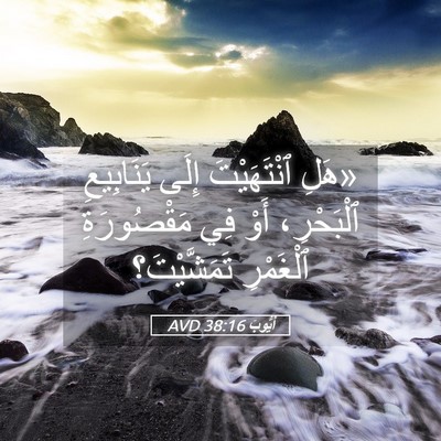 Picture 05 - أَيُّوبَ 38:16 AVD - «هَلِ ٱنْتَهَيْتَ إِلَى - Bible Verse Picture