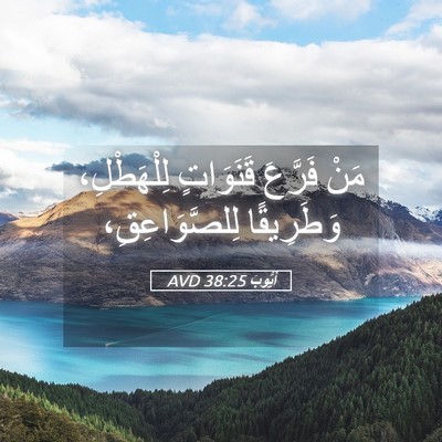 Picture 05 - أَيُّوبَ 38:25 AVD - مَنْ فَرَّعَ قَنَوَاتٍ - Bible Verse Picture