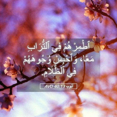 Picture 05 - أَيُّوبَ 40:13 AVD - ٱطْمِرْهُمْ فِي - Bible Verse Picture