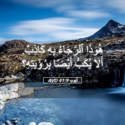 Picture 05 - أَيُّوبَ 41:9 AVD - هُوَذَا ٱلرَّجَاءُ بِهِ - Bible Verse Picture